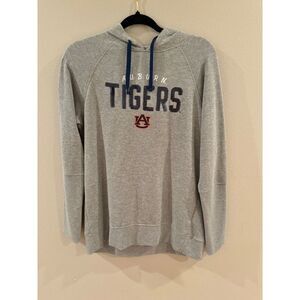 Auburn Tigers Womens Sequin Hoodie Gray Medium SEC Team Go Tigers!